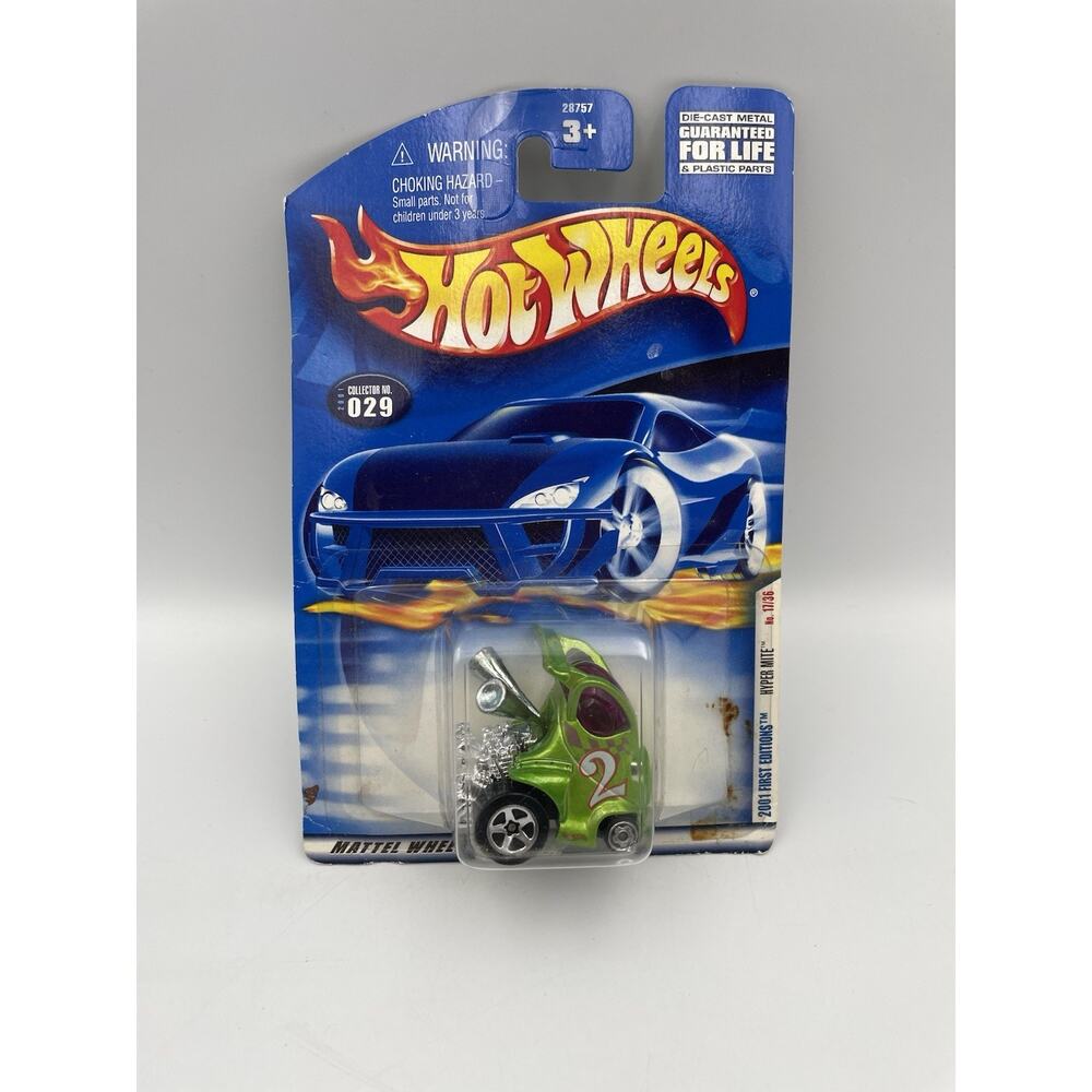 Hot Wheels 2001 First Editions Hyper Mite #17/36 #029 Green 1/64